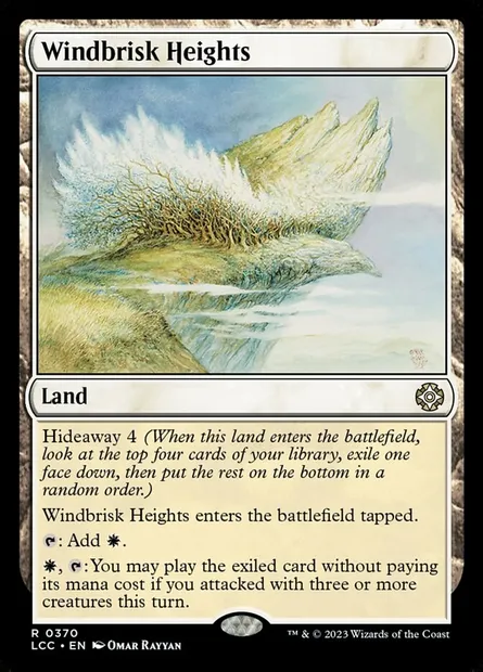 Windbrisk Heights, Magic card LCC 370 — The Lost Caverns of Ixalan Commander set