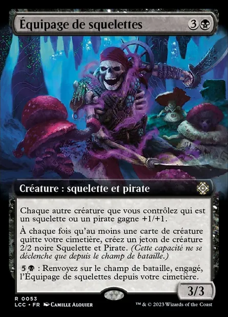 Équipage de squelettes, carte Magic LCC 53 — extension The Lost Caverns of Ixalan Commander