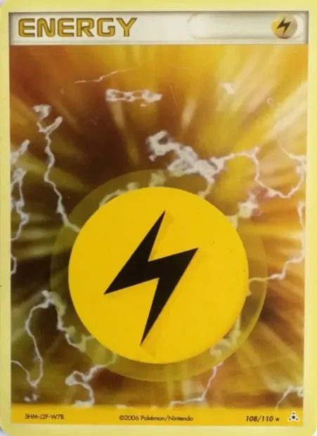 Énergie Électrique, carte Pokémon HP 108 — extension EX Fantômes Holon