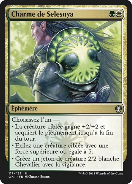 Charme de Selesnya, carte Magic GK1 117 — extension GRN Guild Kit