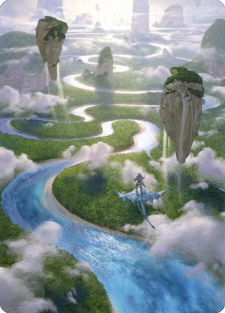 Clearwater Pathway // Clearwater Pathway, carte Magic AZNR 25 — extension Zendikar Rising Art Series