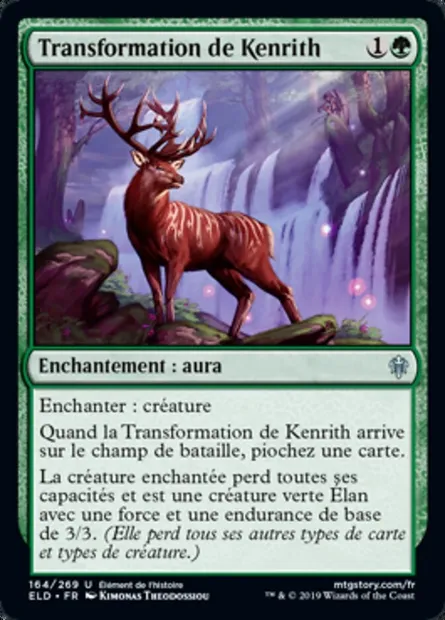 Transformation de Kenrith, carte Magic ELD 164 — extension Throne of Eldraine