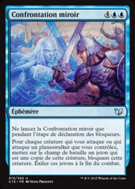 Confrontation miroir, carte Magic C15 13 — extension Commander 2015