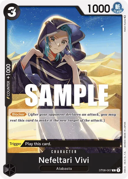 Nefertari Vivi, carte One Piece ST08-007 — extension Monkey D. Luffy