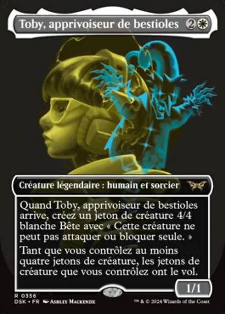 Toby, apprivoiseur de bestioles, carte Magic DSK 356 — extension Duskmourn: House of Horror