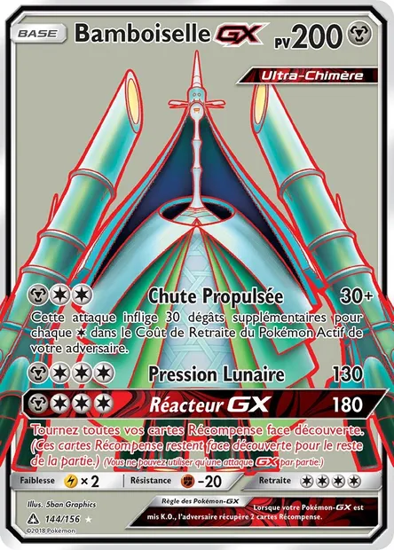 Bamboiselle GX, carte Pokémon UPR 144 — extension Ultra-Prisme