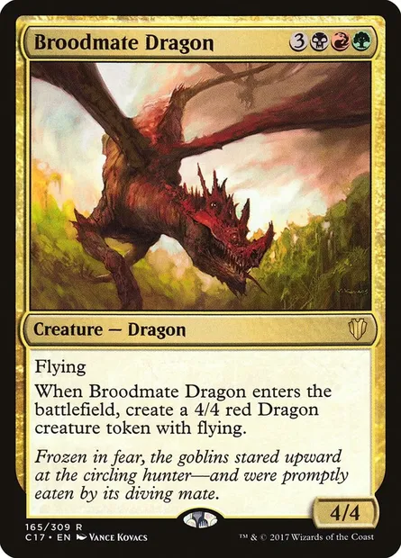 Broodmate Dragon, Magic card C17 165 — Commander 2017 set