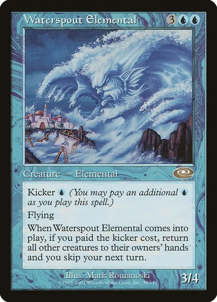 Waterspout Elemental, Magic card PLS 38 — Planeshift set