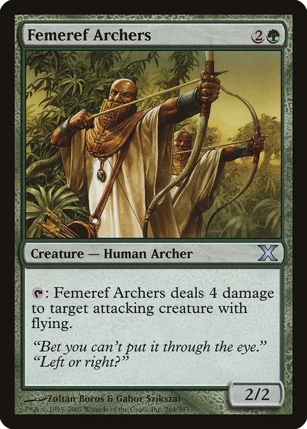 Femeref Archers, Magic card 10E 264 — Tenth Edition set