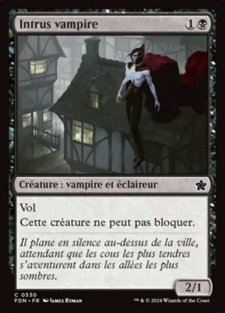 Intrus vampire, carte Magic FDN 530 — extension Foundations