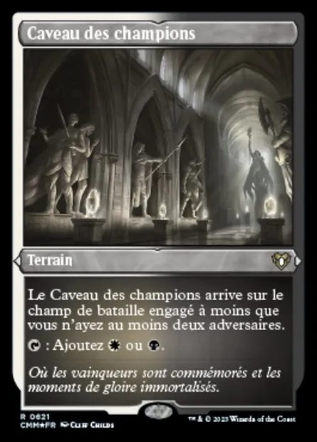 Caveau des champions, carte Magic CMM 621 — extension Commander Masters