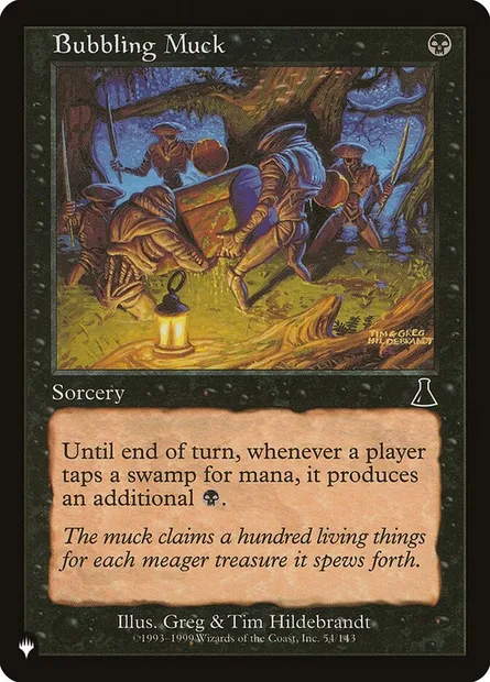 Bubbling Muck, Magic card PLST UDS-54 — The List set