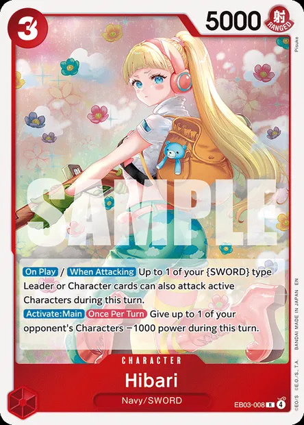 Hibari, One Piece card EB03-008 — ONE PIECE HEROINES EDITION set