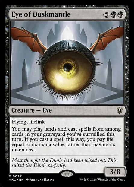 Eye of Duskmantle, Magic card MKC 27 — Murders at Karlov Manor Commander set
