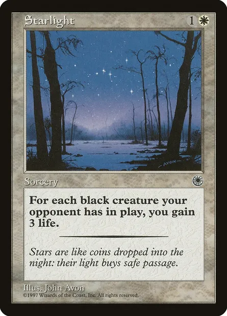 Starlight, Magic card POR 29 — Portal set