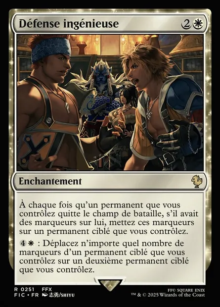 Défense ingénieuse, carte Magic FIC 251 — extension Final Fantasy Commander