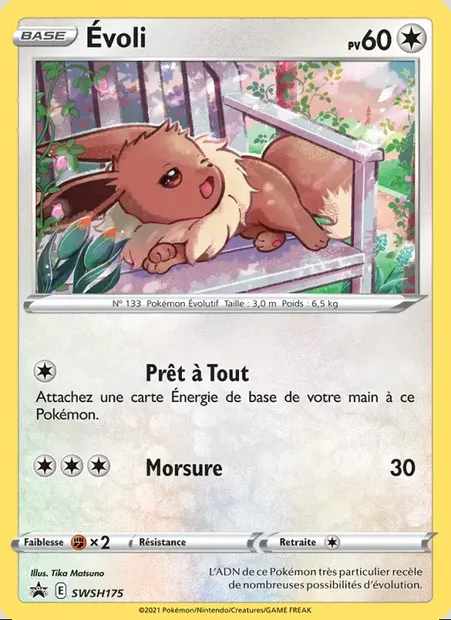 Évoli, carte Pokémon SWSH 175 — extension Promo SWSH