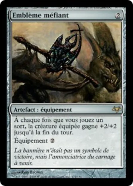 Emblème méfiant, carte Magic EVE 171 — extension Coucheciel