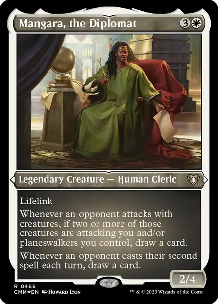 Mangara, the Diplomat, Magic card CMM 466 — Commander Masters set