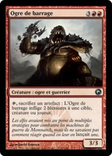 Ogre de barrage, carte Magic SOM 83 — extension Cicatrices de Mirrodin