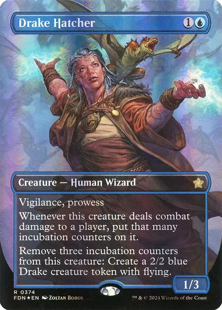 Drake Hatcher, Magic card FDN 374 — Foundations set