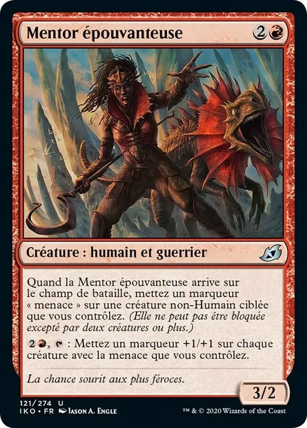 Mentor épouvanteuse, carte Magic IKO 121 — extension Ikoria: Lair of Behemoths