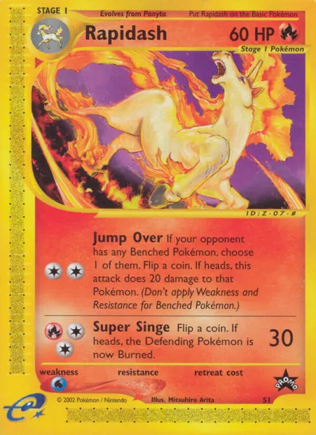 Galopa, carte Pokémon WP 51 — extension Wizards Black Star Promos