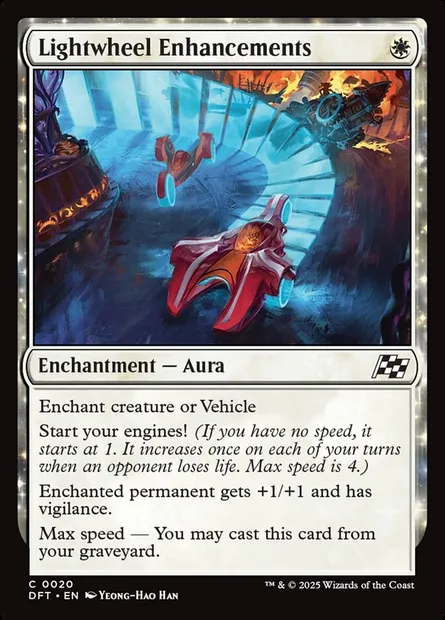Lightwheel Enhancements, Magic card DFT 20 — Aetherdrift set