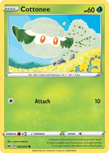 Cottonee, Pokémon card SSH 5 — Sword & Shield set
