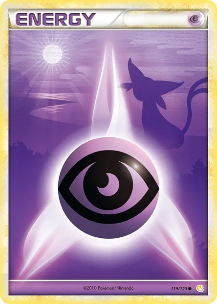 Psychic Energy, Pokémon card HS 119 — HeartGold SoulSilver set