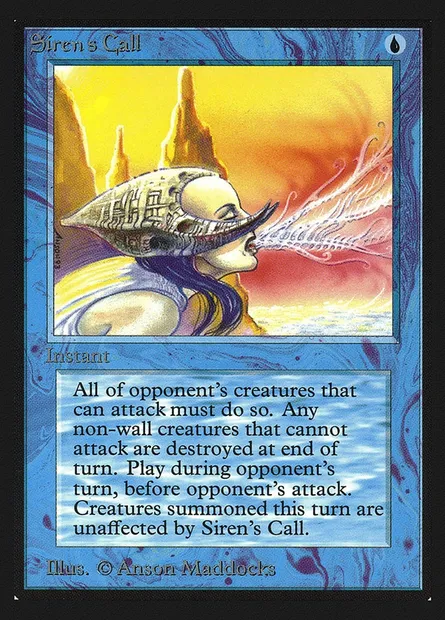 Siren's Call, Magic card CEI 78 — Intl. Collectors' Edition set