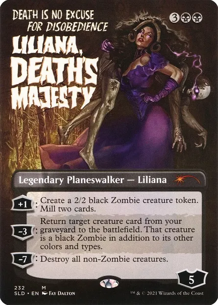 Liliana, Death's Majesty, Magic card SLD 232 — Secret Lair Drop set