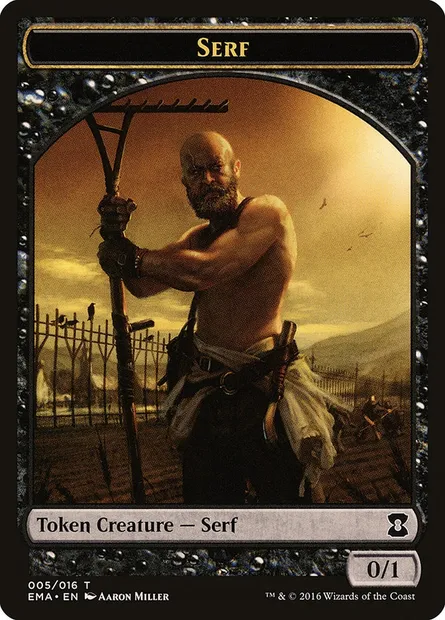Serf, Magic card TEMA 5 — Eternal Masters Tokens set