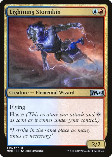 Lightning Stormkin, Magic card M20 213 — Core Set 2020 set