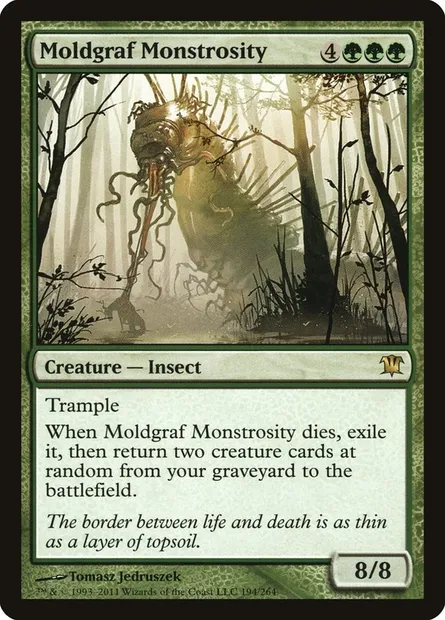 Moldgraf Monstrosity, Magic card ISD 194 — Innistrad set