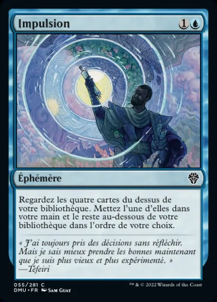 Impulsion, carte Magic DMU 55 — extension Dominaria Uni