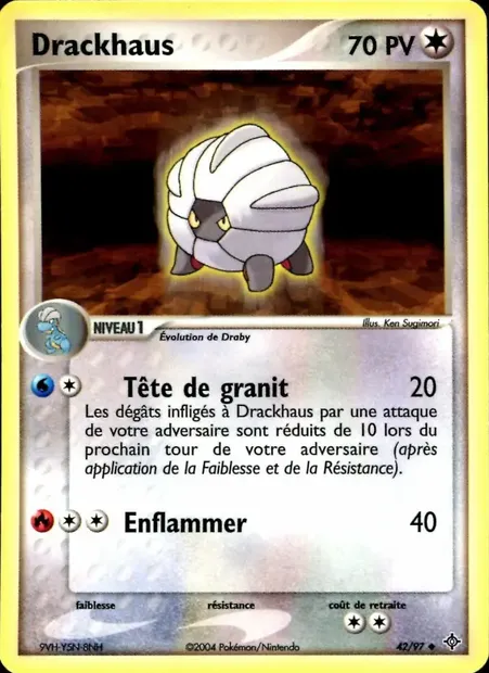 Drackhaus, carte Pokémon DR 42 — extension EX Dragon