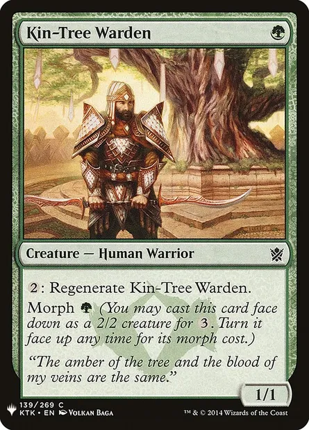 Kin-Tree Warden, Magic card PLST KTK-139 — The List set
