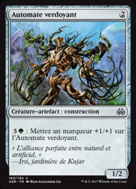 Automate verdoyant, carte Magic AER 180 — extension La révolte éthérique