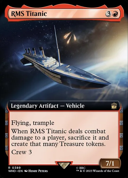 RMS Titanic, carte Magic WHO 389 — extension Doctor Who