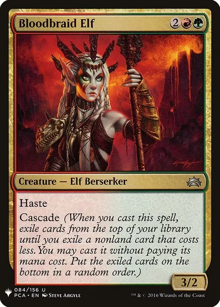 Bloodbraid Elf, Magic card PLST PCA-84 — The List set