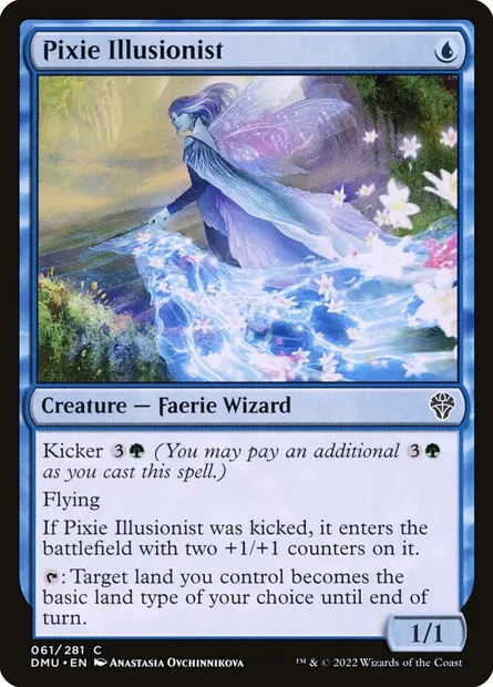 Pixie Illusionist, Magic card DMU 61 — Dominaria United set