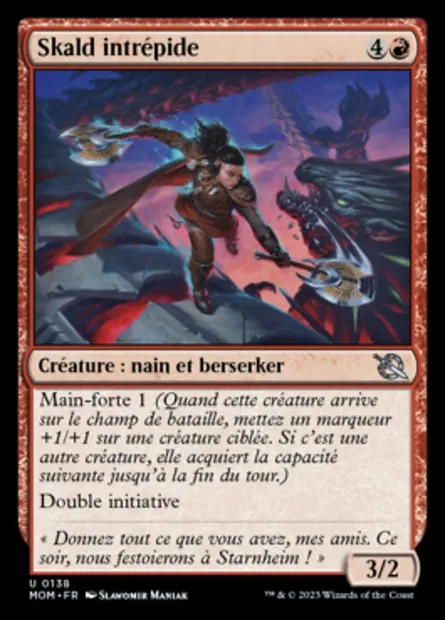 Skald intrépide, carte Magic MOM 138 — extension L'invasion des machines