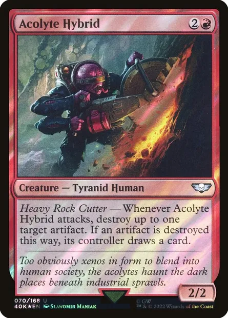 Acolyte Hybrid, Magic card 40K 70★ — Warhammer 40,000 Commander set