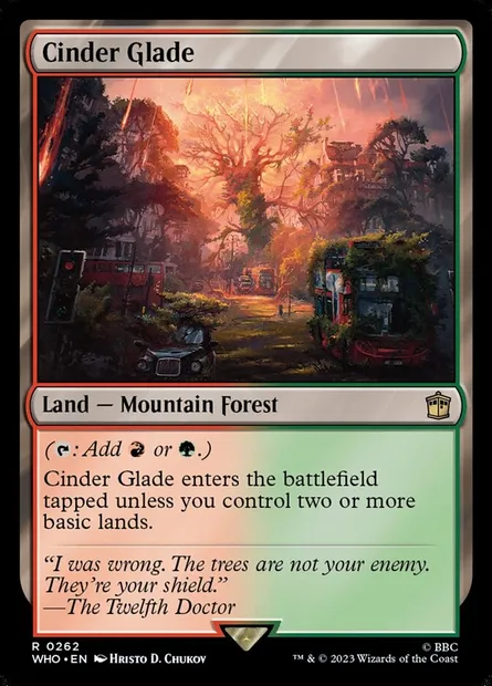 Cinder Glade, Magic card WHO 262 — Doctor Who set