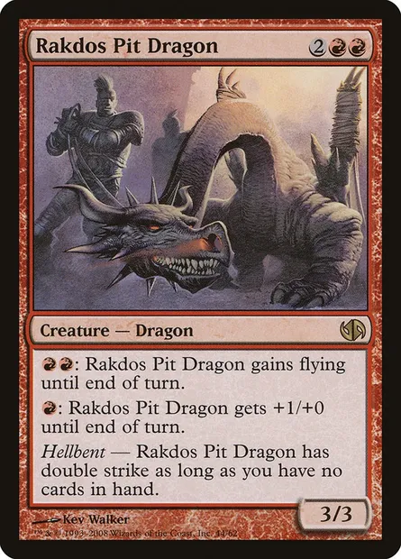 Rakdos Pit Dragon, Magic card DD2 44 — Duel Decks: Jace vs. Chandra set