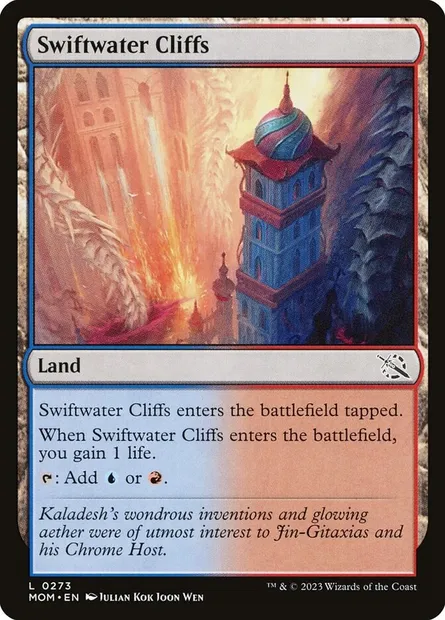 Swiftwater Cliffs, Magic card MOM 273 — March of the Machine set