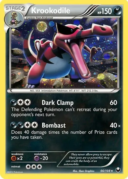 Krookodile, Pokémon card TDX 066-2 — Theme Deck & Blisters Exclusives set