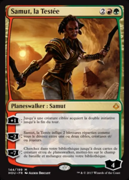 Samut, la Testée, carte Magic HOU 144 — extension L’âge de la destruction
