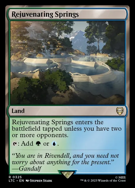 Rejuvenating Springs, Magic card LTC 325 — Tales of Middle-earth Commander set